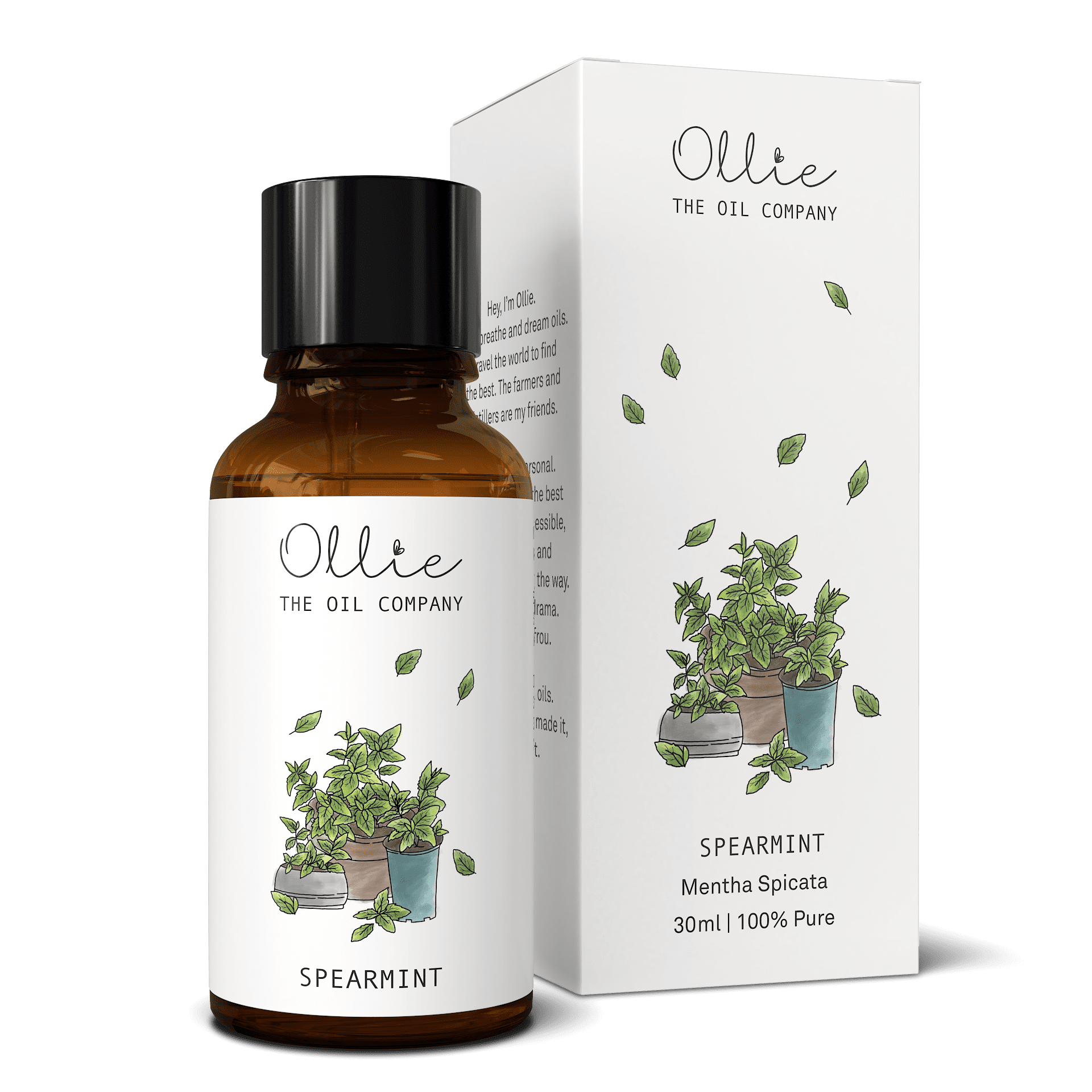 Ollie's Pure and Organic Spearmint Essential Oil
