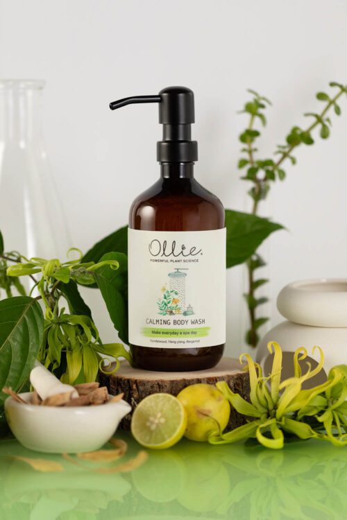 Ollie calming body wash bottle